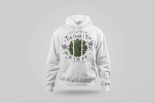 Hoodie — Floral Tie Guan Yin
