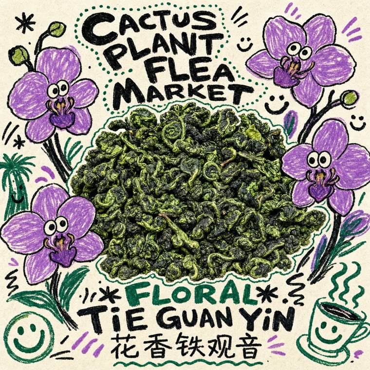 The design — Floral Tie Guan Yin